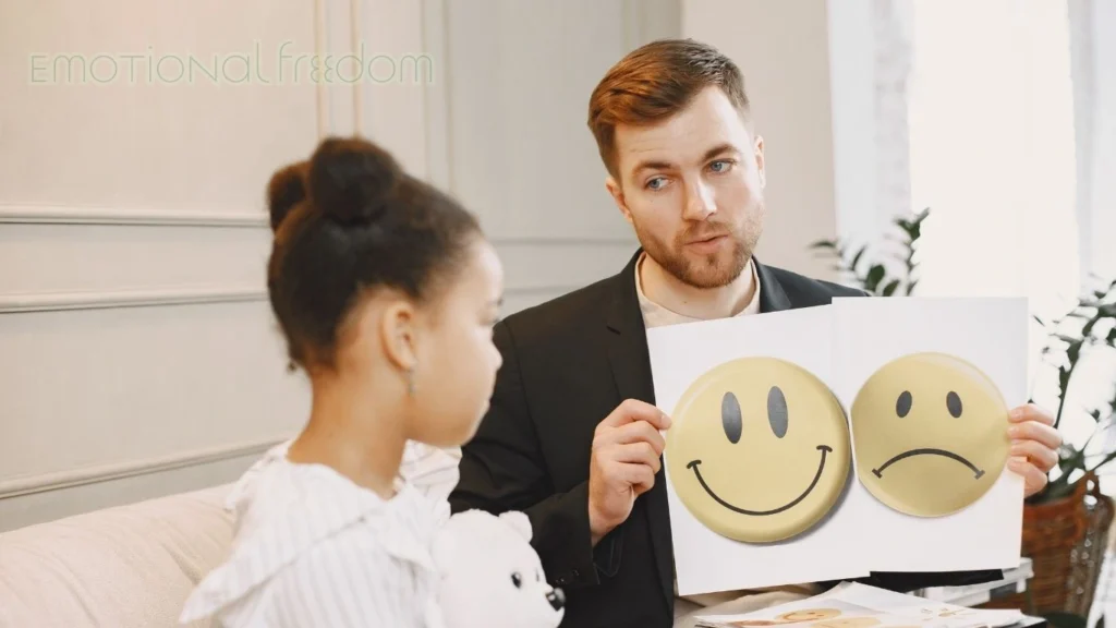 a man showing two emojis of mental priosn to girl